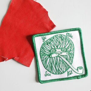 Vintage Sea Kat Pipe Sew On Patch
